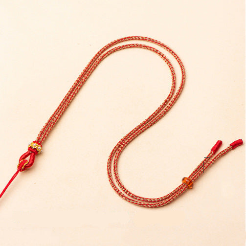 Handmade Tibetan Braided Necklace Cord for Pendants - Five Wealth Gods & DIY Styles