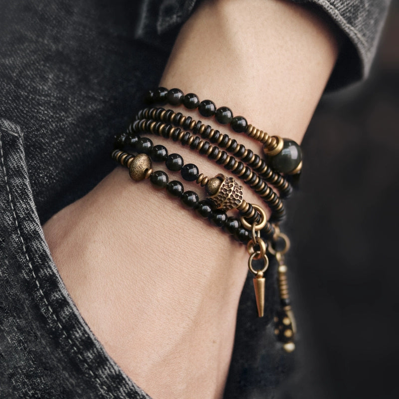 Buddha Beads Mala Bracelet Collection - Protection & Strength