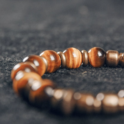 Tiger's Eye & Brass Bracelet of Courage - Confidence & Perseverance