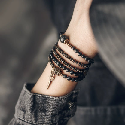 Buddha Beads Mala Bracelet Collection - Protection & Strength
