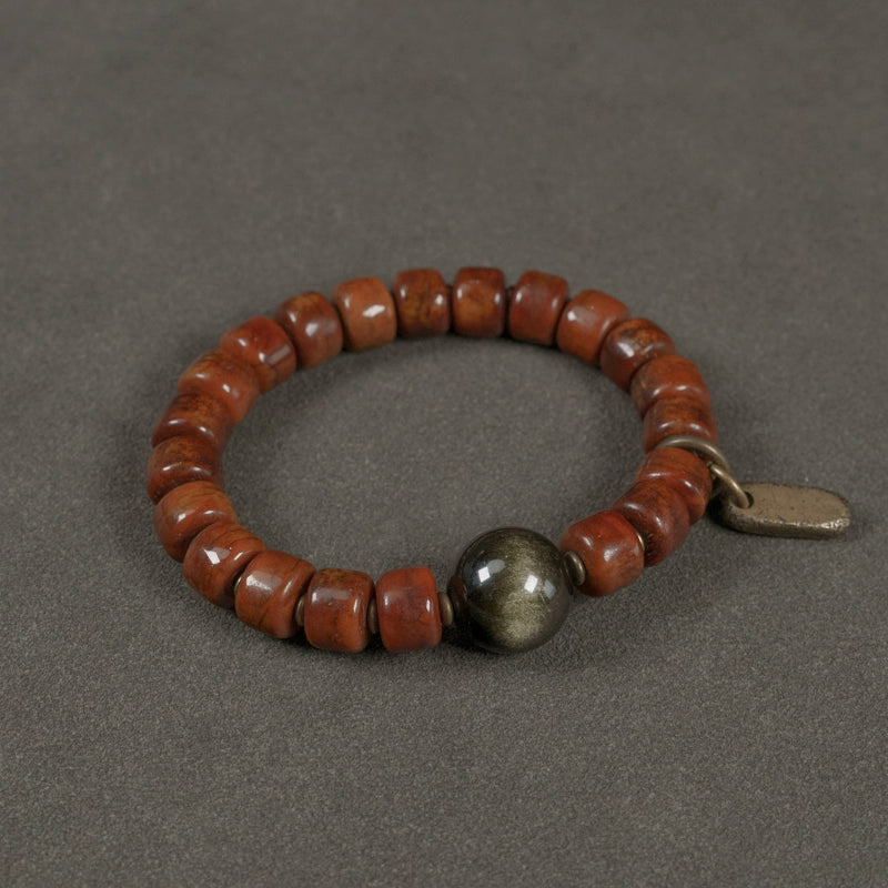 Tibetan Bone Buddha Beads Mala | Courage, Compassion, and Wisdom Bracelet