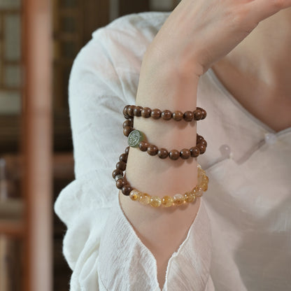 Citrine & Jade Qilin Wealth Bracelet - Abundance & Protection